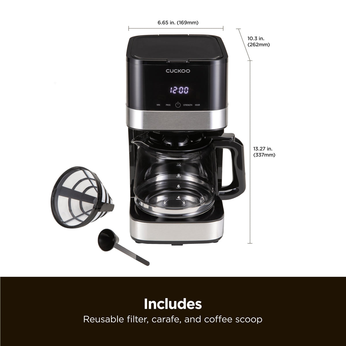 CUCKOO Classic 10-Cup Drip Coffee Maker